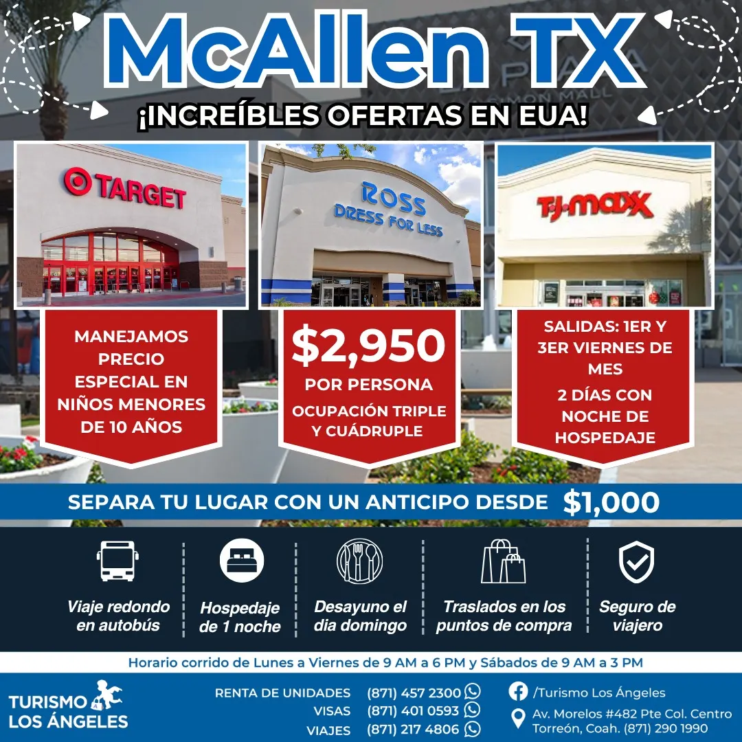Viaje de compras a McAllen Texas
